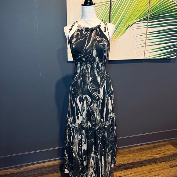 BANANA REPUBLIC Halter Maxi Dress Size XS - Picture 6 of 11